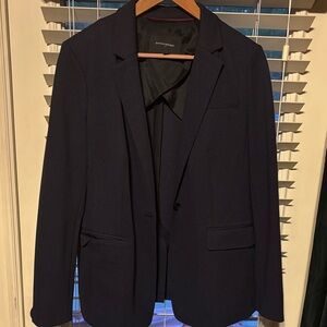 Banana Republic Women's Navy Textured Blazer